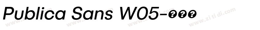 Publica Sans W05字体转换